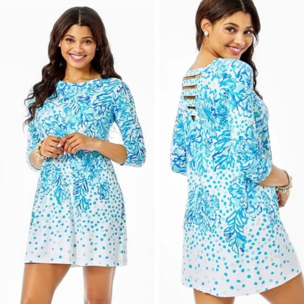 Lilly Pulitzer Blue💙 Floral Mini Dress👗